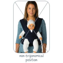 Babylonia Tricot-Slen Organic Sierra Brown Draagdoek BDDTS_1_903 -Babyproducten Winkel bddts position 04 lr