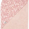 Bébé-jou Bebe-Jou Leopard Pink Badcape 3010123 -Babyproducten Winkel bebe jou leopard pink badcape