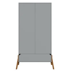 Bellamy Lotta Grey Babykamer: Ledikant/Juniorbed, Commode Met 6 Lades En 2-Deurskast -Babyproducten Winkel bellamy lotta grey 2 deurskast loszsz2d 1 2
