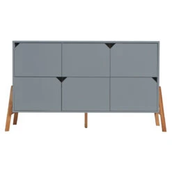 Bellamy Lotta Grey Babykamer: Ledikant/Juniorbed En Commode Met 6 Lades -Babyproducten Winkel bellamy lotta grey commode met 6 lades loszko6s 1 1