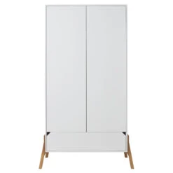 Bellamy Lotta Snow Babykamer: Ledikant/Juniorbed, Commode En 2-Deurskast -Babyproducten Winkel bellamy lotta snow 2 deurskast lobisz2d 1 1