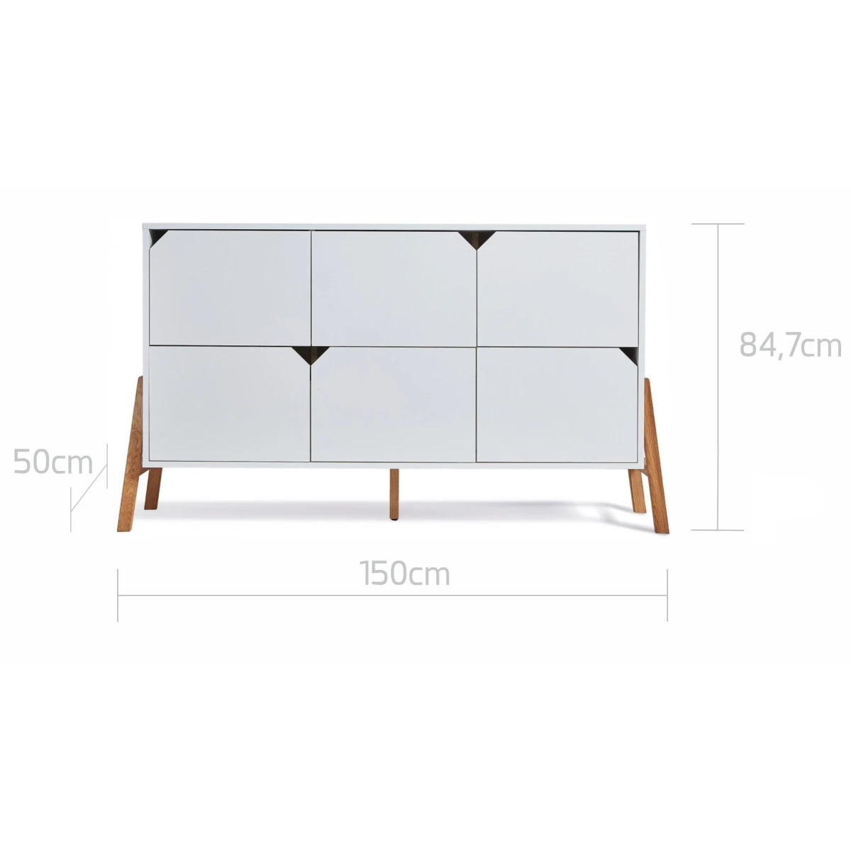 Bellamy Lotta Snow Commode Met 6 Lades LOBIKO6S 5 Bellamy Lotta Snow Commode Met 6 Lades LOBIKO6S - Afbeelding 3