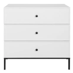 Bellamy Lumi White Babykamer: Ledikant/Juniorbed En Commode -Babyproducten Winkel bellamy lumi white commode lubikomo 1 1