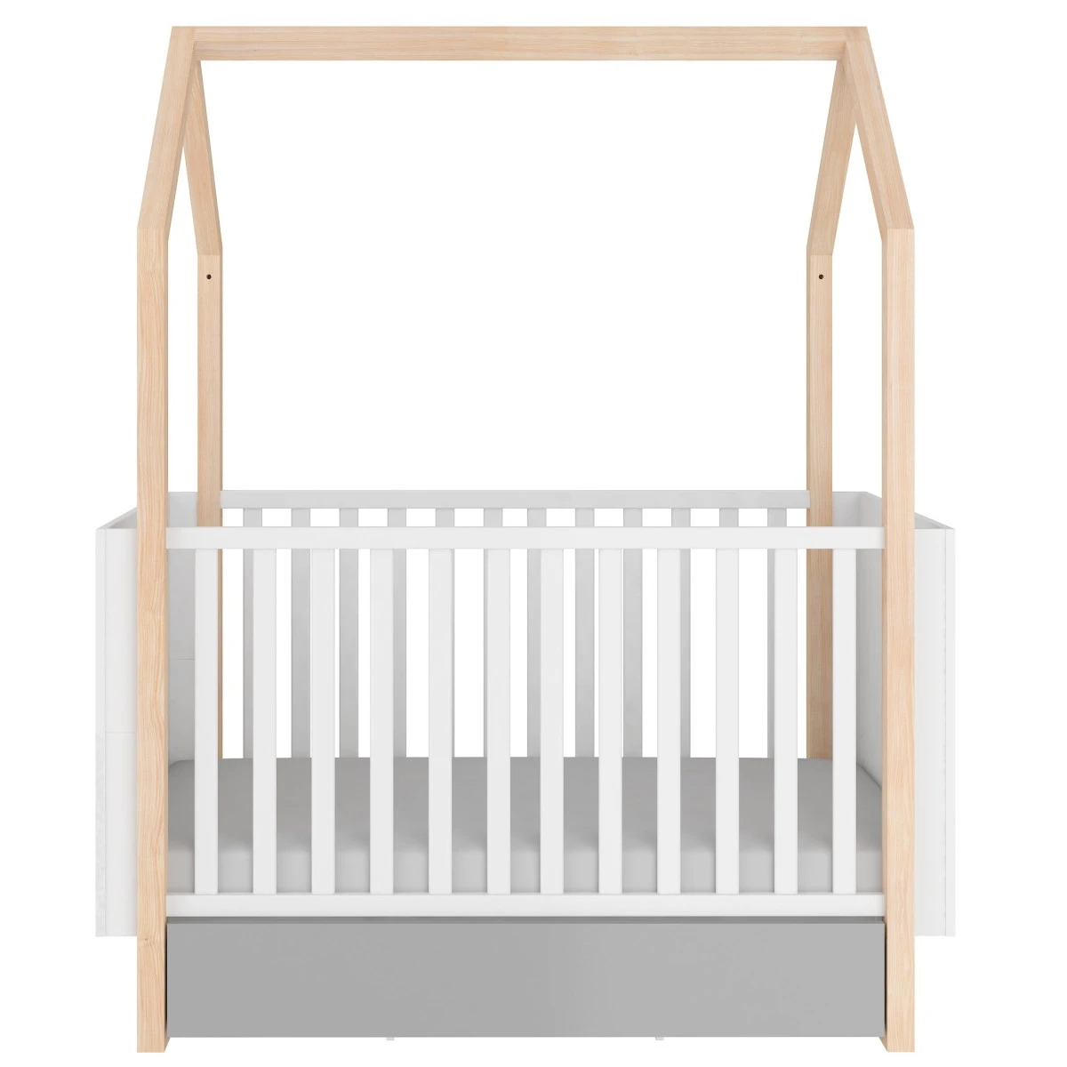 Bellamy Pinette Babykamer: Ledikant/Juniorbed, Commode En 2-Deurskast - Afbeelding 3