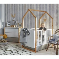 Bellamy Pinette 70 X 140/160 Cm Ledikant/Juniorbed PIBSLO70 24 Bellamy Pinette 70 X 140/160 Cm Ledikant/Juniorbed PIBSLO70 -Babyproducten Winkel bellamy pinette babykamer 04