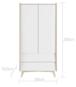 Bellamy So Sixty Babykamer: Ledikant/Juniorbed, Commode En 2-Deurskast -Babyproducten Winkel bellamy so sixty 2 deurskast ssbisz2d 3 1
