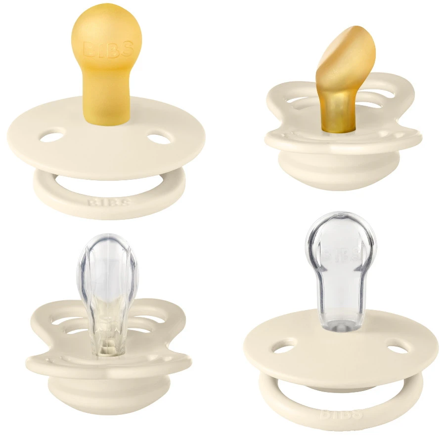 Bibs Try-it Ivory 0-6 Mnd 4 Stuks Fopspenen 91340 - Afbeelding 2