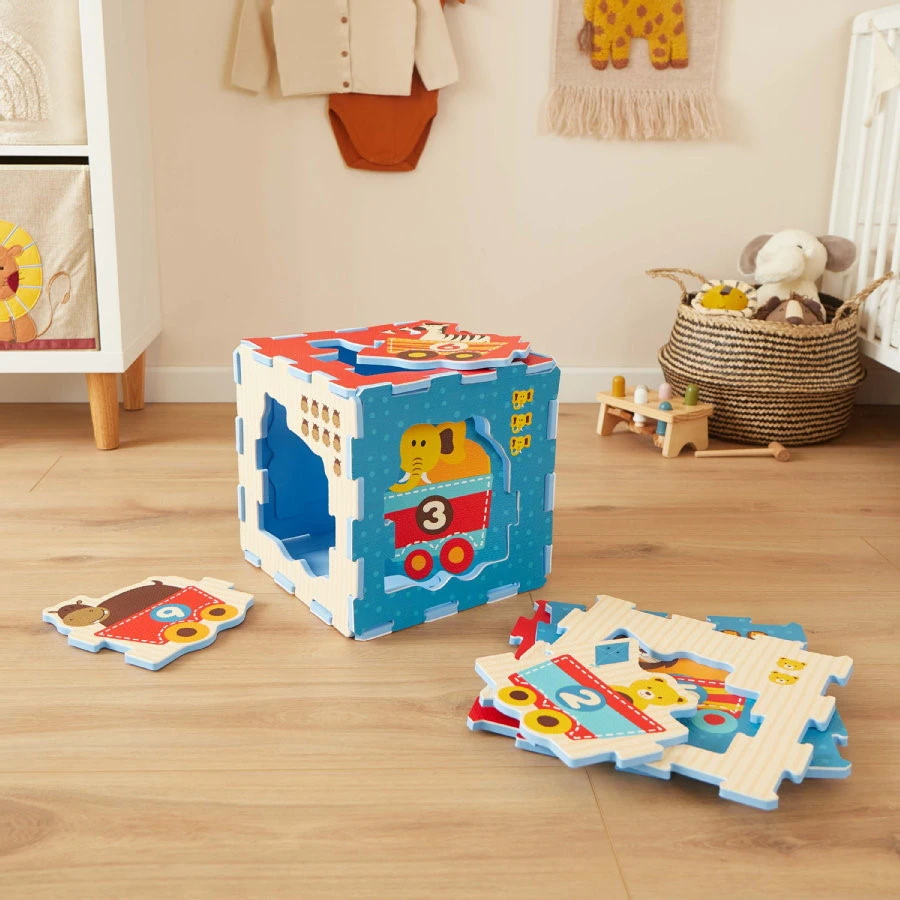 Bieco Dieren Trein Schuimrubberen 9 Stuks Puzzel Mat 19003763 - Afbeelding 8