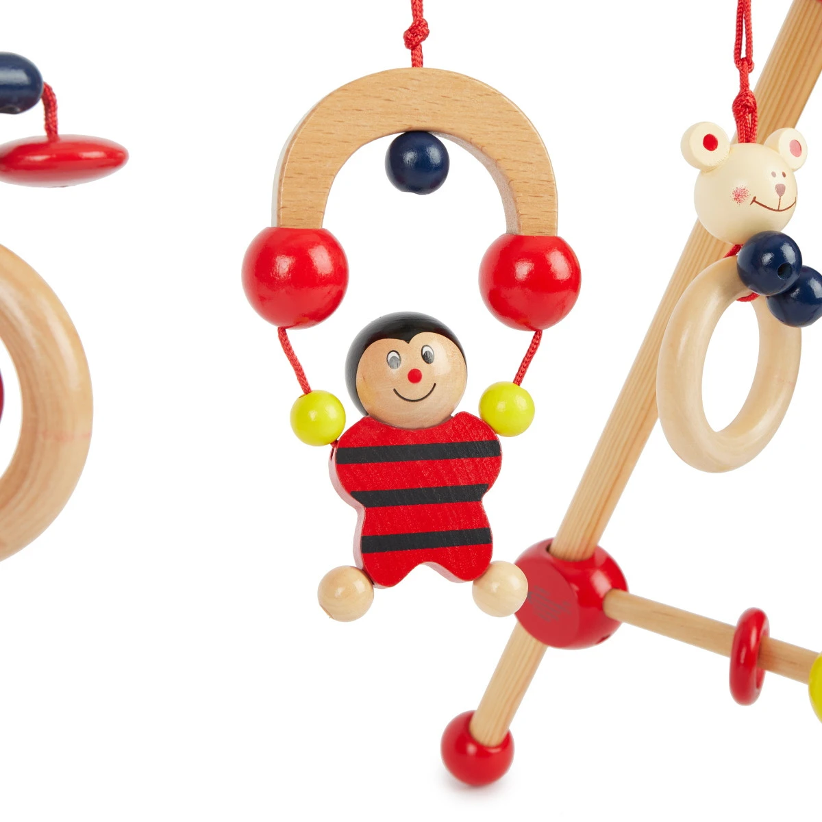 Bieco Toys My First Gym Red Houten Babygym 23000004 7 Bieco Toys My First Gym Red Houten Babygym 23000004 - Afbeelding 5