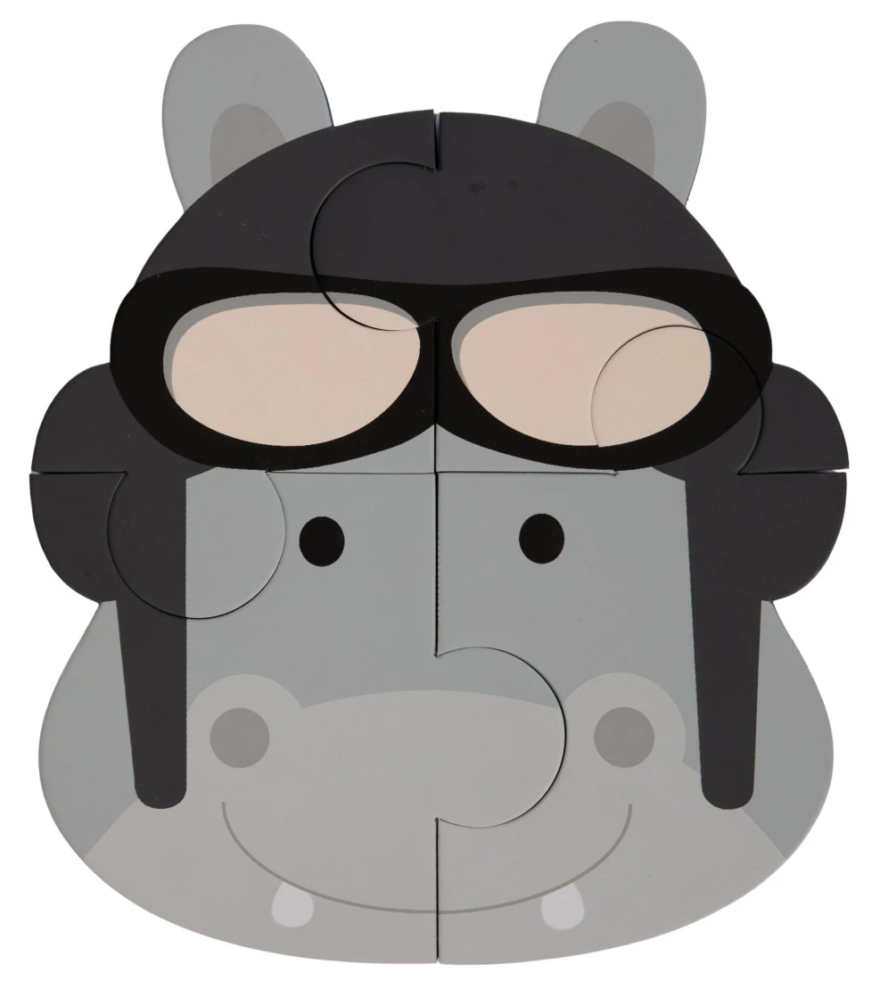 Bo Jungle B-Animal Tijger Neushoorn Kikker 3 Stuks Puzzel B950020 - Afbeelding 6