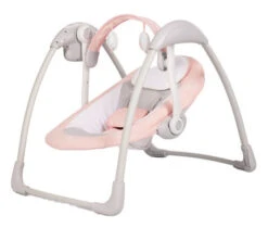 Bo Jungle B-Portable Swing Dolphy Roze/Grijs Babyschommel B700640