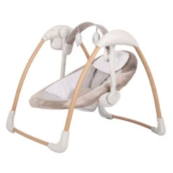 Bo Jungle B-Portable Swing Dolphy Pure White Wood Look Babyschommel B700650