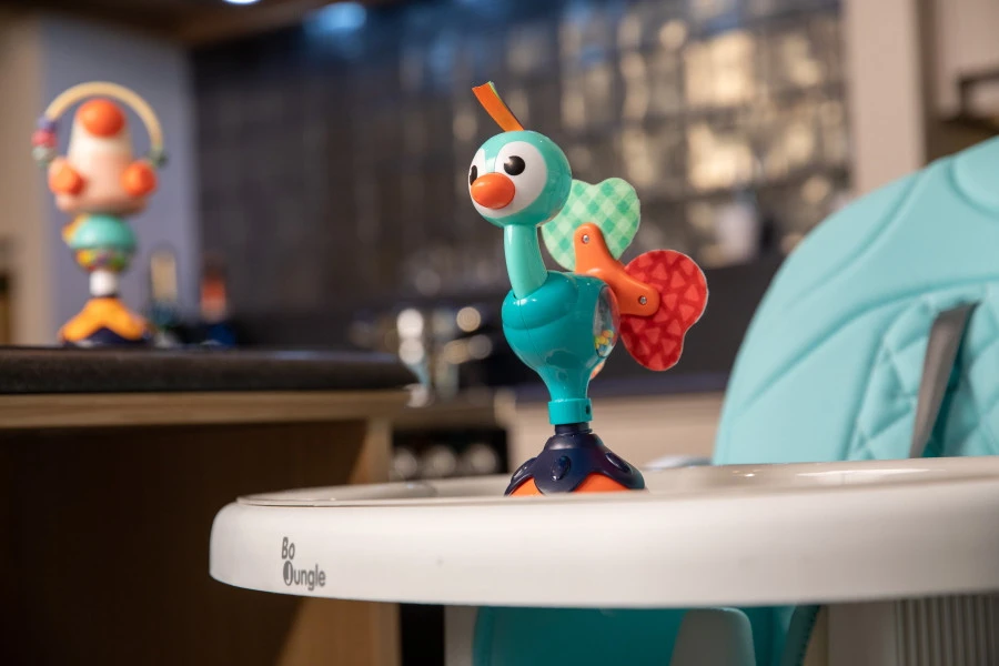 Bo Jungle B-Suction Toy Cute Peacock Kinderstoel Speelgoed B910820 6 Bo Jungle B-Suction Toy Cute Peacock Kinderstoel Speelgoed B910820 - Afbeelding 4