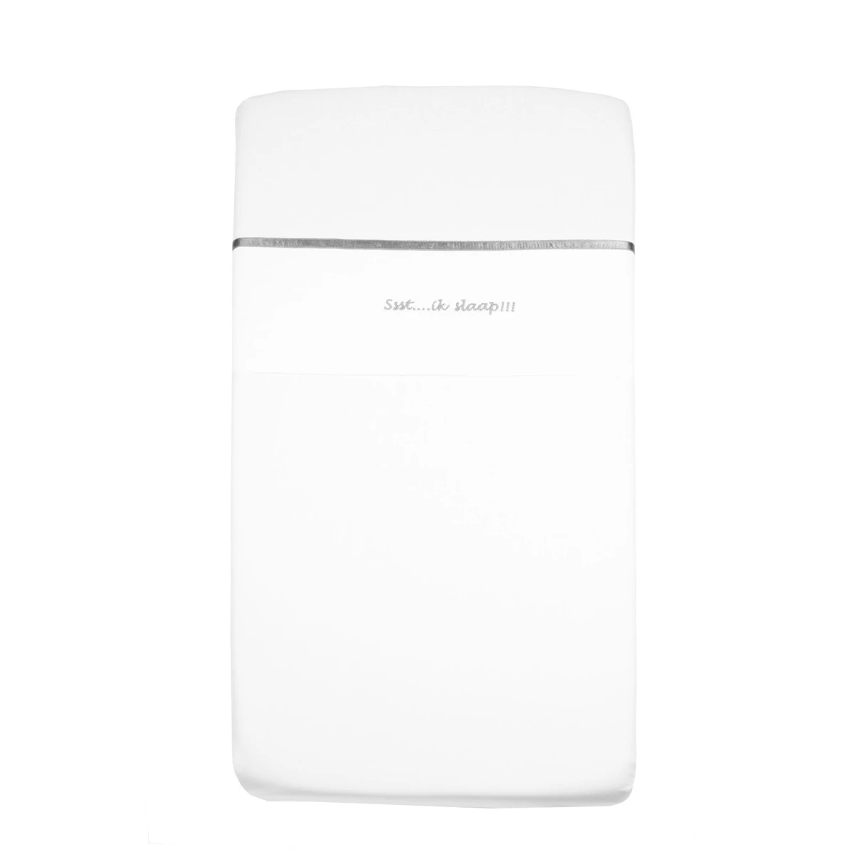 Briljant Ssst....ik Slaap!!! Grijs 75 X 100 Cm Wieglaken 4 Briljant Ssst....ik Slaap!!! Grijs 75 X 100 Cm Wieglaken - Afbeelding 2