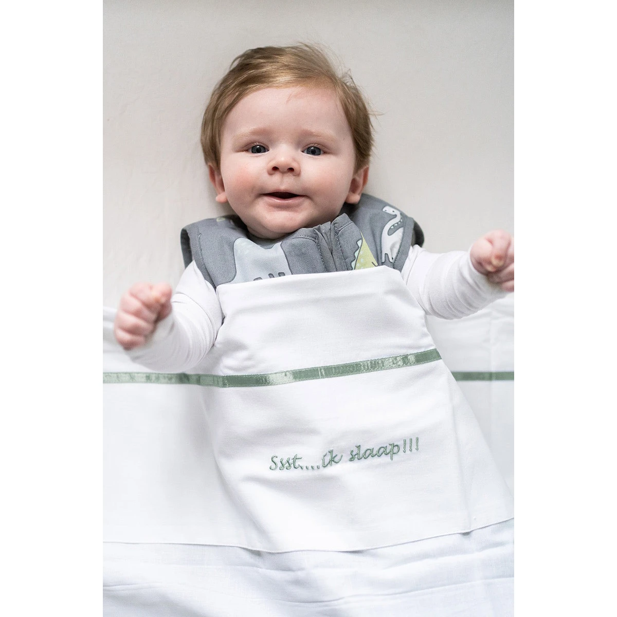 Briljant Ssst....ik Slaap!!! Zand 75 X 100 Cm Wieglaken 7 Briljant Ssst....ik Slaap!!! Zand 75 X 100 Cm Wieglaken - Afbeelding 5