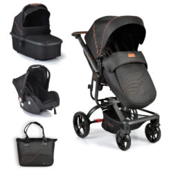 Cangaroo Ellada Black 3-in-1 Combi Kinderwagen Incl. Autostoel -Babyproducten Winkel cangaroo ellada black 3 in 1 kinderwagen incl. autostoel 17