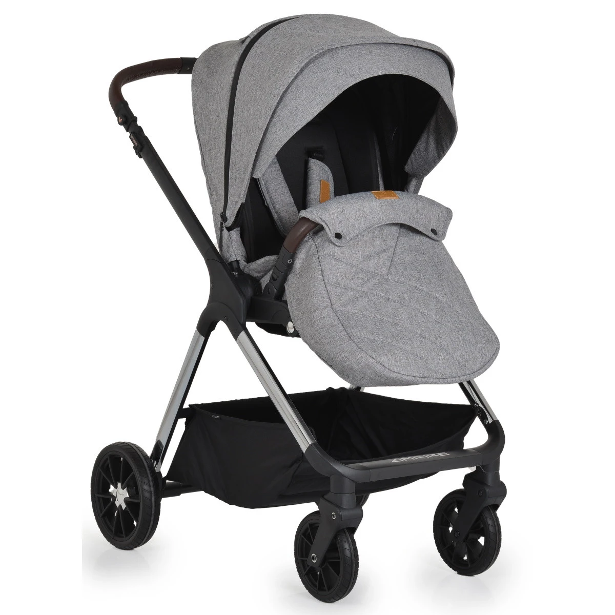 Cangaroo Empire Light Grey 3-in-1 Kinderwagen Incl. Autostoel 10 Cangaroo Empire Light Grey 3-in-1 Kinderwagen Incl. Autostoel - Afbeelding 8
