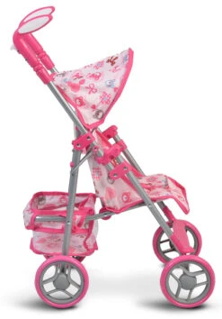 Cangaroo Flower Garden Pink Poppenbuggy -Babyproducten Winkel cangaroo flower garden pink poppenbuggy 2