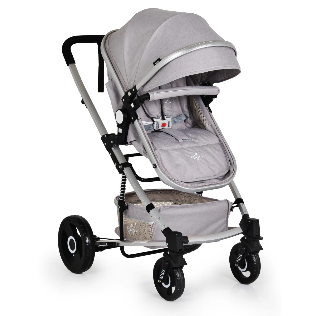 Cangaroo Gigi Light Grey 3-in-1 Combi Kinderwagen Incl. Autostoel 15 Cangaroo Gigi Light Grey 3-in-1 Combi Kinderwagen Incl. Autostoel - Afbeelding 13