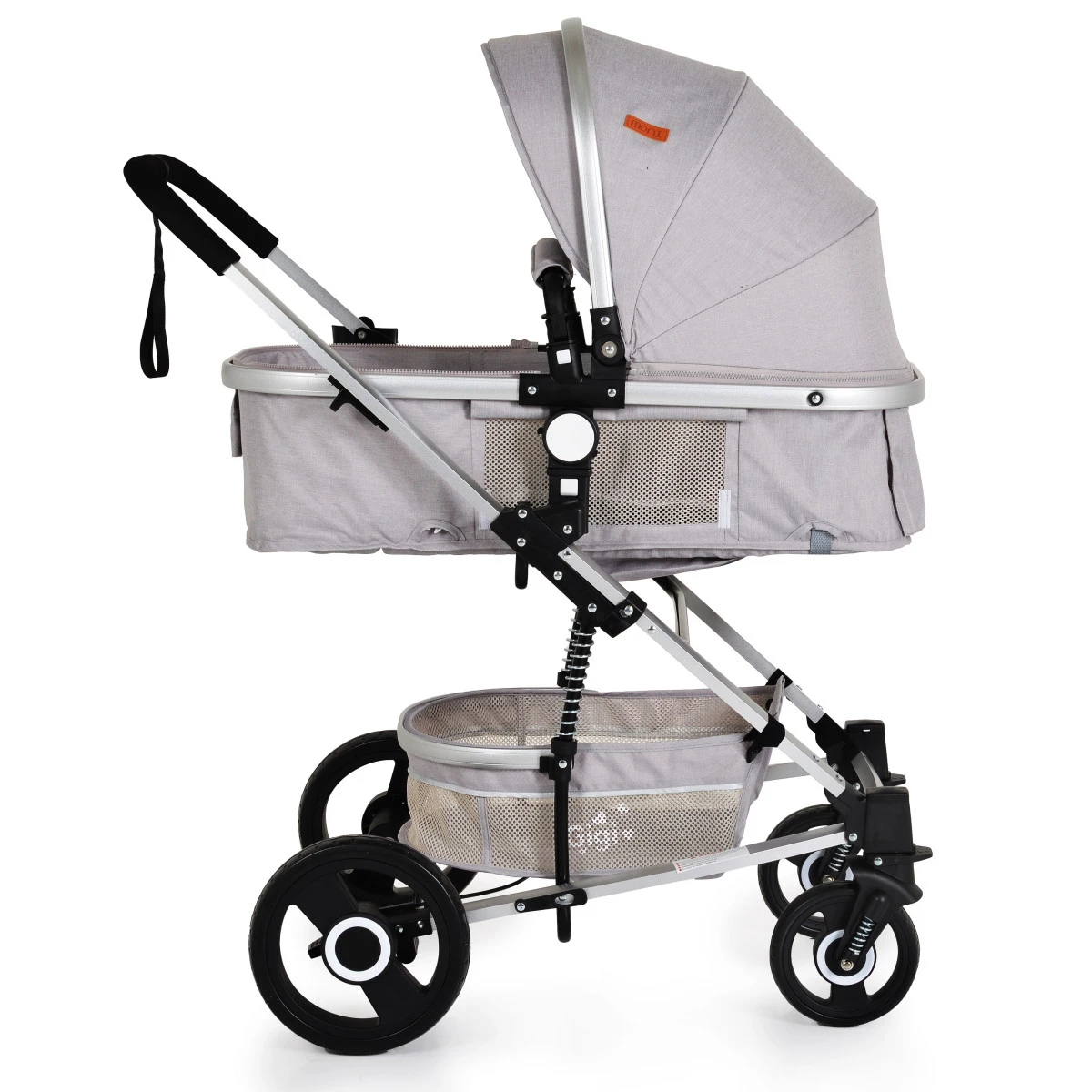 Cangaroo Gigi Light Grey 3-in-1 Combi Kinderwagen Incl. Autostoel 5 Cangaroo Gigi Light Grey 3-in-1 Combi Kinderwagen Incl. Autostoel - Afbeelding 3
