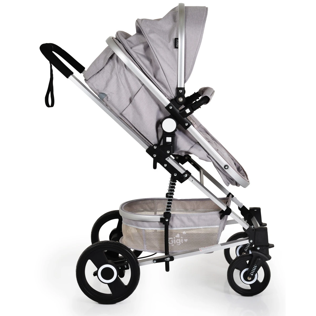 Cangaroo Gigi Light Grey 3-in-1 Combi Kinderwagen Incl. Autostoel 11 Cangaroo Gigi Light Grey 3-in-1 Combi Kinderwagen Incl. Autostoel - Afbeelding 9