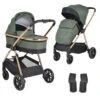 Cangaroo Hydra Green 2-in-1 Kinderwagen Incl. Adapter -Babyproducten Winkel cangaroo hydra green 2 in 1 kinderwagen incl. adapter 1
