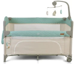 Cangaroo Indiana Mint Campingbed -Babyproducten Winkel cangaroo indiana mint campingbed 3