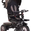 Cangaroo Jockey Trike Beige Stars Driewieler Met Duwstang En Zonnekap