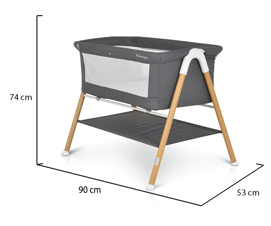 Cangaroo Kalinihta Wooden Graphite Wieg 9 Cangaroo Kalinihta Wooden Graphite Wieg - Afbeelding 7