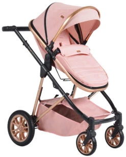 Cangaroo Midas Pink 3-in-1 Combi Kinderwagen Incl. Autostoel -Babyproducten Winkel cangaroo midas pink 3 in 1 combi kinderwagen incl. autostoel 3