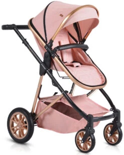 Cangaroo Midas Pink 3-in-1 Combi Kinderwagen Incl. Autostoel -Babyproducten Winkel cangaroo midas pink 3 in 1 combi kinderwagen incl. autostoel 4