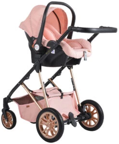 Cangaroo Midas Pink 3-in-1 Combi Kinderwagen Incl. Autostoel -Babyproducten Winkel cangaroo midas pink 3 in 1 combi kinderwagen incl. autostoel 7
