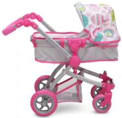 Cangaroo Pink Rose Poppen Kinderwagen 9651B -Babyproducten Winkel cangaroo pink rose poppen kinderwagen 9651b 4