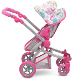 Cangaroo Pink Rose Poppen Kinderwagen 9651B -Babyproducten Winkel cangaroo pink rose poppen kinderwagen 9651b 9