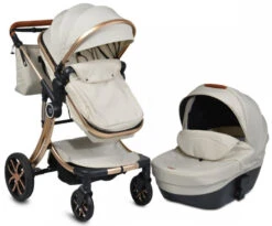 Cangaroo Polly Beige 3-in-1 Combi Kinderwagen Incl. Autostoel -Babyproducten Winkel cangaroo polly beige 3 in 1 combi kinderwagen incl. autostoel 4