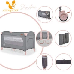 Cangaroo Skyglow 2 Pink Campingbed Incl. Bodemverhoger 21 Cangaroo Skyglow 2 Pink Campingbed Incl. Bodemverhoger -Babyproducten Winkel cangaroo skyglow 2 pink campingbed 10