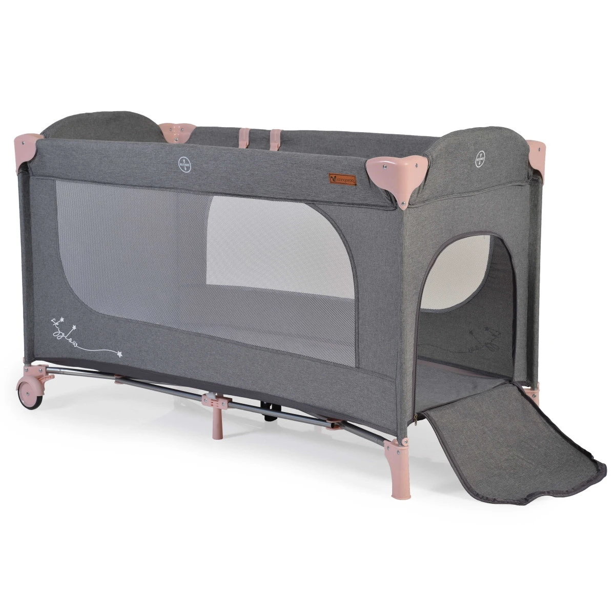 Cangaroo Skyglow 2 Pink Campingbed Incl. Bodemverhoger 6 Cangaroo Skyglow 2 Pink Campingbed Incl. Bodemverhoger - Afbeelding 4