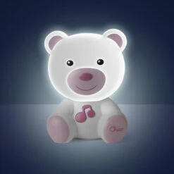 Chicco Dreamlight Bear Pink Nachtlampje Met Muziek C09830.10 -Babyproducten Winkel chicco dreamlight bear pink nachtlampje met muziek 2