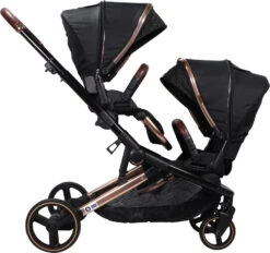 Ding Amigo Black/Rose Tandem Duowagen DI-191706 -Babyproducten Winkel ding amigo black rose tandem duowagen di 191706 2