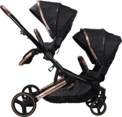 Ding Amigo Black/Rose Tweeling Kinderwagen Incl. 2 Autostoelen DI-191711 -Babyproducten Winkel ding amigo black rose tweeling kinderwagen incl. 2 autostoelen di 191711 3