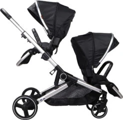 Ding Amigo Black/Silver Tandem Duowagen DI-191704 23 Ding Amigo Black/Silver Tandem Duowagen DI-191704 -Babyproducten Winkel ding amigo black silver tandem duowagen di 191704 6