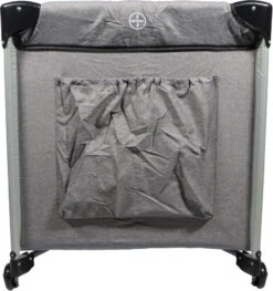 Ding Stripe Grey Melange Deluxe Campingbed DI-271804 21 Ding Stripe Grey Melange Deluxe Campingbed DI-271804 -Babyproducten Winkel ding campingbed deluxe grey opbergvak01k