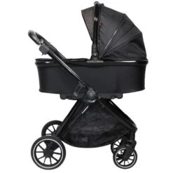 Ding Fenix Black/Black 3-in-1 Combi Kinderwagen Incl. Autostoel -Babyproducten Winkel ding fenix black kinderwagen15 1 1