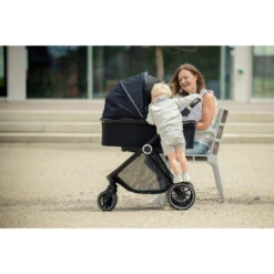 Ding Fenix Black/Black 3-in-1 Combi Kinderwagen Incl. Autostoel -Babyproducten Winkel ding fenix black kinderwagen 2 1