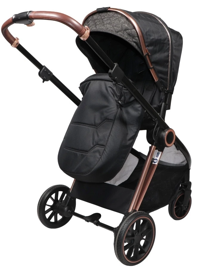 Ding Fenix Black/Rose 3-in-1 Combi Kinderwagen Incl. Autostoel 10 Ding Fenix Black/Rose 3-in-1 Combi Kinderwagen Incl. Autostoel - Afbeelding 8