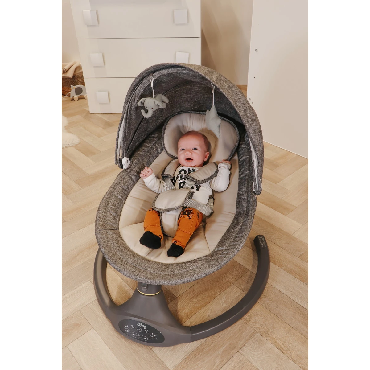 Ding Hugg Grey Swing Babyschommel DI-938411 15 Ding Hugg Grey Swing Babyschommel DI-938411 - Afbeelding 13