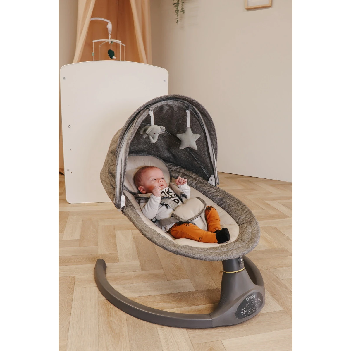 Ding Hugg Grey Swing Babyschommel DI-938411 13 Ding Hugg Grey Swing Babyschommel DI-938411 - Afbeelding 11