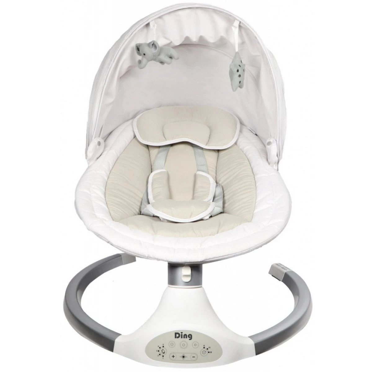 Ding Hugg Silver/White Swing Babyschommel DI-939586 4 Ding Hugg Silver/White Swing Babyschommel DI-939586 - Afbeelding 2