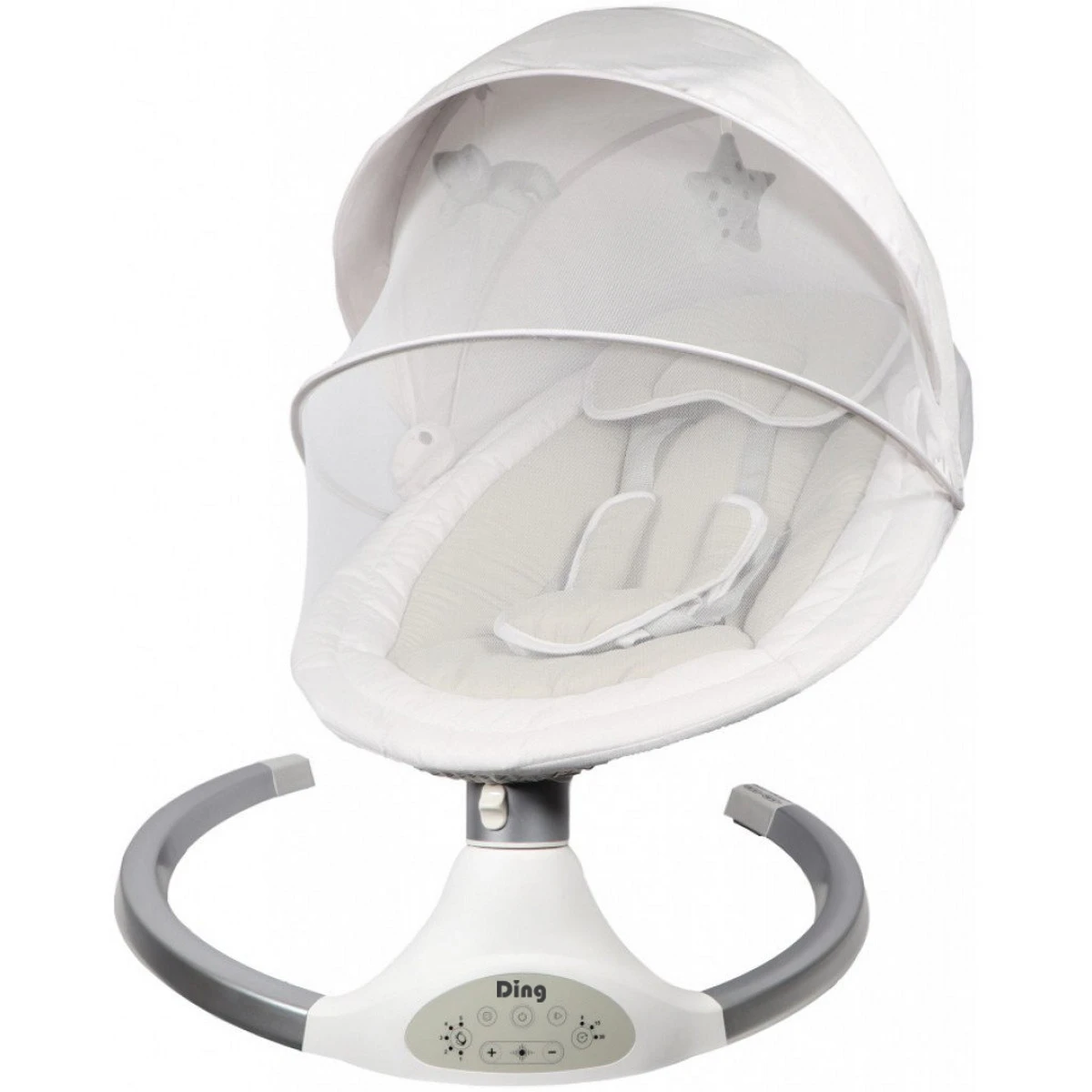 Ding Hugg Silver/White Swing Babyschommel DI-939586 6 Ding Hugg Silver/White Swing Babyschommel DI-939586 - Afbeelding 4