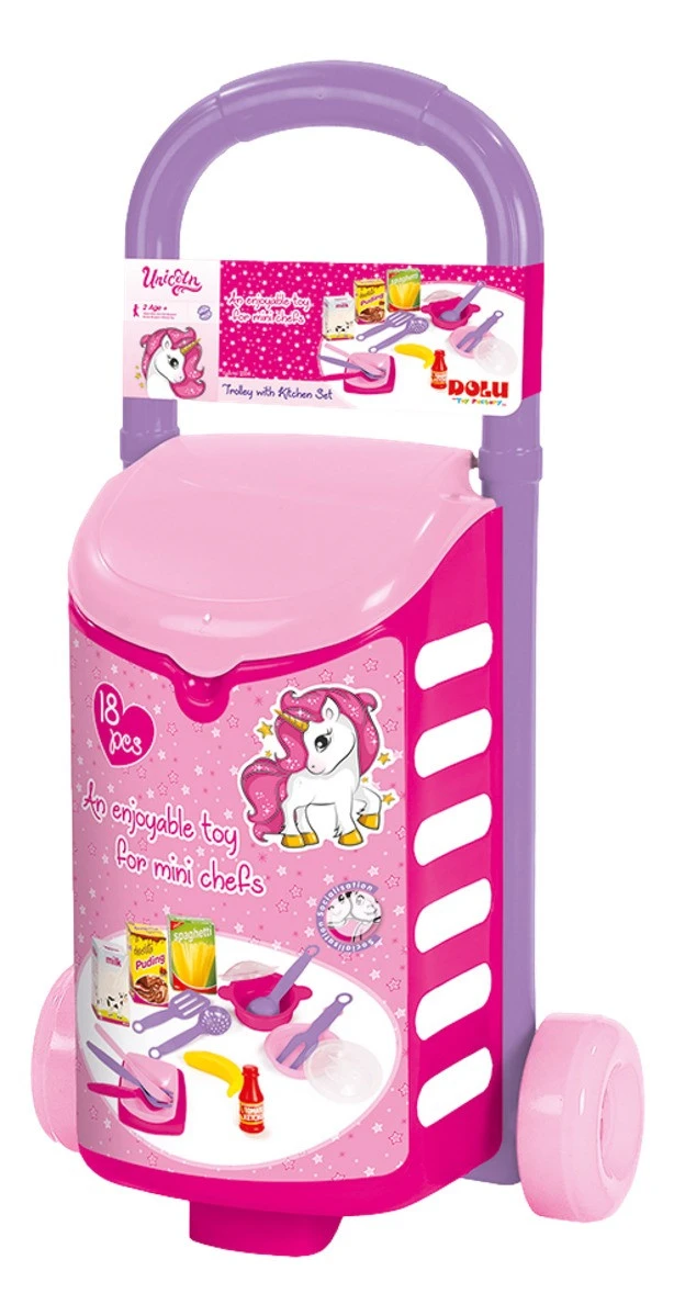 Dolu Unicorn Boodschappen Trolley Incl. 18 Accessoires 2514 3 Dolu Unicorn Boodschappen Trolley Incl. 18 Accessoires 2514